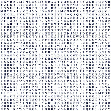 Walking Wordsearch: Wainwright's Eastern Fells