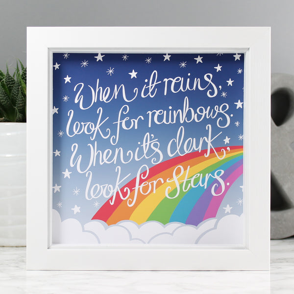 Rainbow art print with inspirational quote by Wit and Wisdom