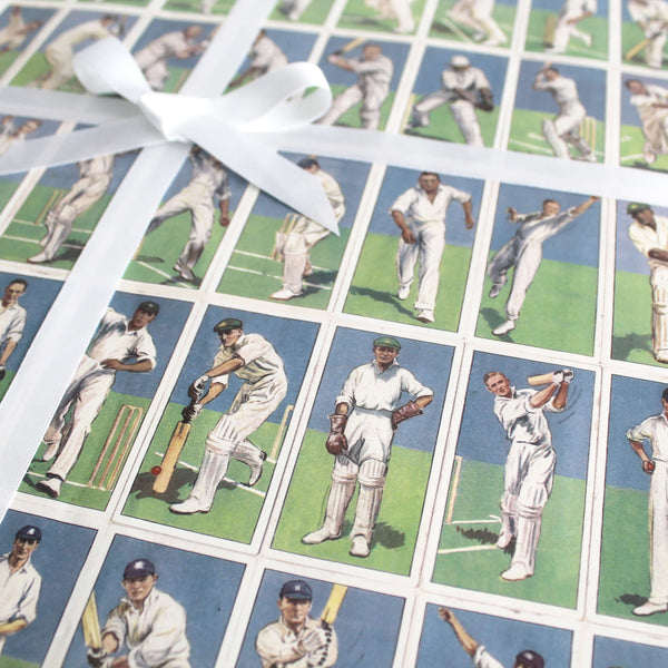 Vintage Cricketer Gift Wrap